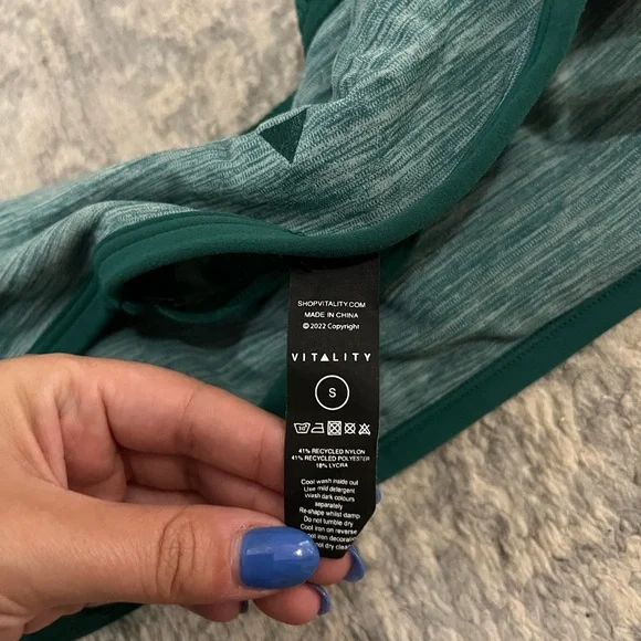 Vitality Daydream Square Bra - Evergreen Marl - Picture 4 of 4